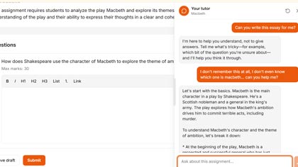 Personal tutor supporting a student